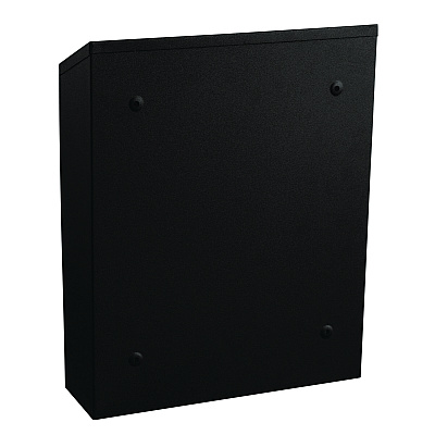 Alpine Wall-Mounted Safe Cigarette Disposal Station Outdoor Ashtray, Stainless Steel, Black (ALHALP49001BLK)