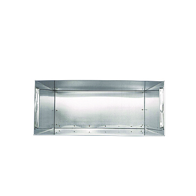 Alpine Stainless Steel Surface-Mounted Waste Receptacle, 6.4 gal, Brushed Stainless Steel (ALHALP491)