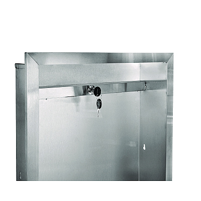 Alpine Stainless Steel Recessed 12 Gal Leak-Proof Waste Receptacle, Brushed Stainless Steel (ALHALP493)