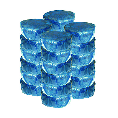 Fresh Products Drop-In Tank Non-Para Cleaner Block, Unscented, Blue, 24/Box (FRS24DIF)