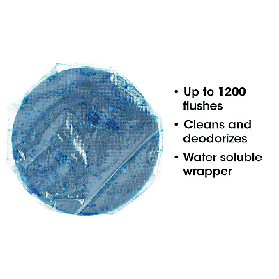 Fresh Products Drop-In Tank Non-Para Cleaner Block, Unscented, Blue, 24/Box, 3 Boxes/Carton (FRS24DIFCT)