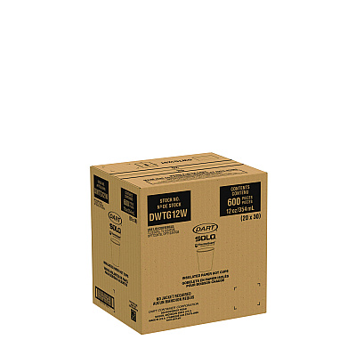 Solo Thermoguard Insulated Paper Hot Cups, 12 oz, White Sustainable Forest Print, 600/Carton (SCCDWTG12W)
