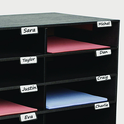 AdirOffice File Classroom Literature Organizer, 15 Sections, Letter Size, 32 x 13 x 17, Black (ALHI50115BLK)