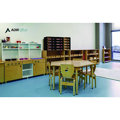 AdirOffice File Classroom Literature Organizer, 15 Sections, Letter Size, 32 x 13 x 17, Black (ALHI50115BLK)