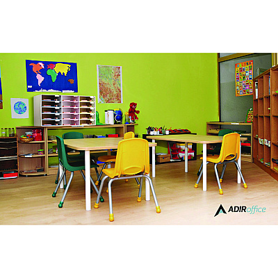 AdirOffice File Classroom Literature Organizer, 15 Sections, Letter Size, 32 x 13 x 17, White (ALHI50115WHI)