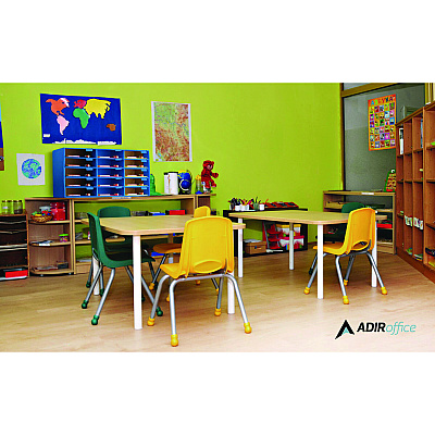 AdirOffice File Classroom Literature Organizer, 15 Sections, Letter Size, 32 x 13 x 17, Blue (ALHI50115BLU)