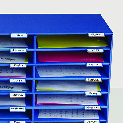 AdirOffice File Classroom Literature Organizer, 30 Sections, Letter Size, 32 x 13 x 21, Blue (ALHI50130BLU)