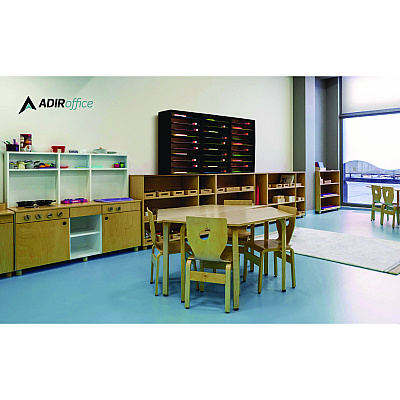 AdirOffice File Classroom Literature Organizer, 30 Sections, Letter Size, 32 x 13 x 21, Black (ALHI50130BLK)