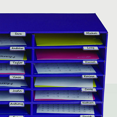 AdirOffice File Classroom Literature Organizer, 30 Sections, Letter Size, 32 x 13 x 21, Purple (ALHI50130PUR)