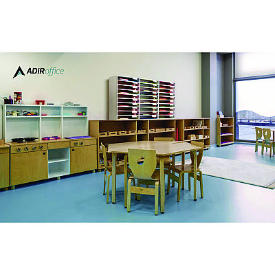 AdirOffice File Classroom Literature Organizer, 30 Sections, Letter Size, 32 x 13 x 21, White (ALHI50130WHI)