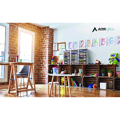 AdirOffice File Classroom Literature Organizer, 30 Sections, Letter Size, 32 x 13 x 21, White (ALHI50130WHI)