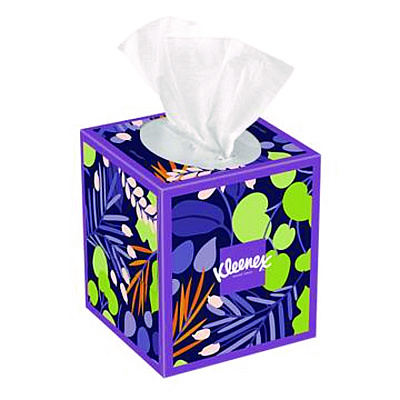Kleenex Ultra Soft Facial Tissue, 3-Ply, White, 60 Sheets/Box, 18 Boxes/Carton (KCC54278)