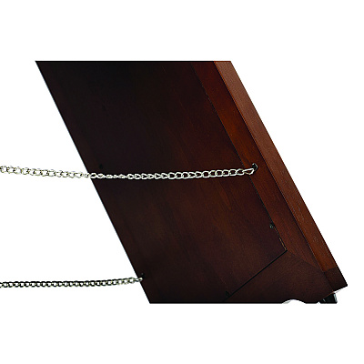 Alpine 2-Sided Plated Wooden A-Frame Bilingual Wet Floor Sign, 15 x 2 x 24, Stainless Steel (ALHALP499SSB)