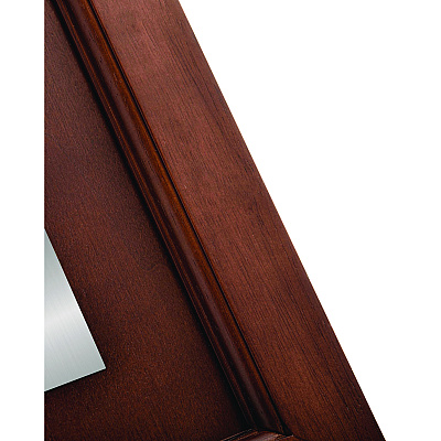 Alpine 2-Sided Plated Wooden A-Frame Bilingual Wet Floor Sign, 15 x 2 x 24, Stainless Steel (ALHALP499SSB)