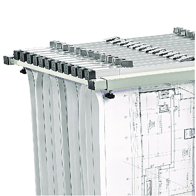 AdirOffice Blueprint Storage Cabinet Steel Vertical Plan Center, Asst Document Sizes, 15" x 27" to 47.25" x 32.5" to 57", Gray (ALHI614)