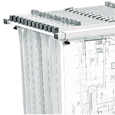 AdirOffice Blueprint Storage Cabinet Steel Vertical Plan Center, Assorted Document Sizes, 15" x 27" to 47.25" x 32.5" to 57", White (ALHI614WHI)