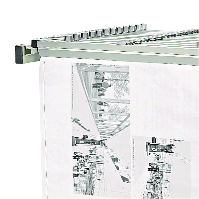 AdirOffice Expandable Blueprint Storage Cabinet Mobile Plan Center, Assorted Document Sizes, 20.5" x 28" to 46.5" x 50.75", Beige (ALHI615)