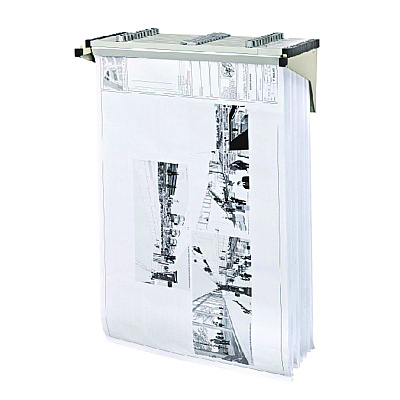 AdirOffice Drop Lift Blueprint Storage Wall Rack, Assorted Document Sizes Accommodated, 7.9" x 1.2" x 7.1", Gray (ALHI616)