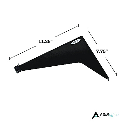 AdirOffice Drop Lift Blueprint Storage Wall Rack, Assorted Document Sizes Accommodated, 7.9" x 1.2" x 7.1", Black (ALHI616BLK)