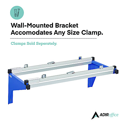 AdirOffice Drop Lift Blueprint Storage Wall Rack, Assorted Document Sizes Accommodated, 7.9" x 1.2" x 7.1", Blue (ALHI616BLU)