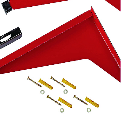 AdirOffice Drop Lift Blueprint Storage Wall Rack, Assorted Document Sizes Accommodated, 7.9" x 1.2" x 7.1", Red (ALHI616RED)
