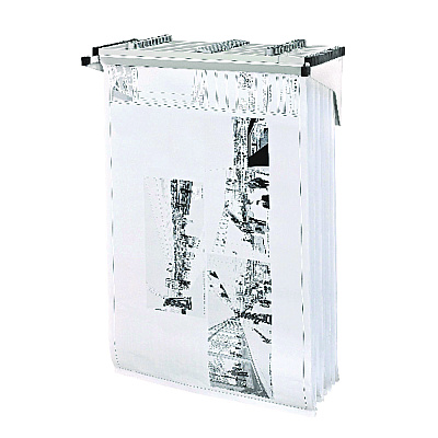 AdirOffice Drop Lift Blueprint Storage Wall Rack, Assorted Document Sizes Accommodated, 7.9" x 1.2" x 7.1", White (ALHI616WHI)