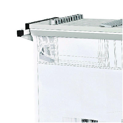 AdirOffice Drop Lift Blueprint Storage Wall Rack, Assorted Document Sizes Accommodated, 7.9" x 1.2" x 7.1", White (ALHI616WHI)