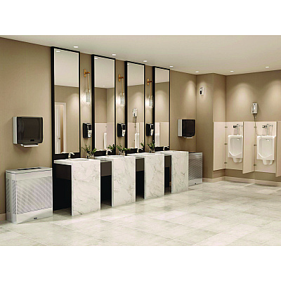 Rubbermaid Commercial One Shot Soap Dispenser - Touch Free, Foam, 1.9 x 5.5 x 4, Polished Chrome (RCP4870465)