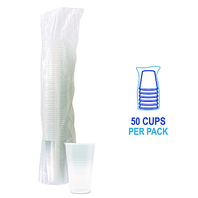 Boardwalk Translucent Plastic Cold Cups, 20 oz, Clear, 50/Pack (BWKTRANSCUP20PK)