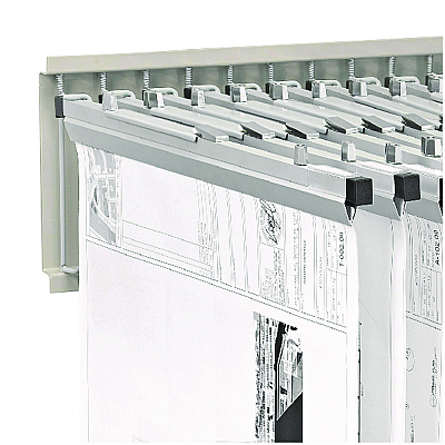 AdirOffice Large File Blueprint Pivot Wall Rack, Assorted Document Sizes Accommodated, 11" x 15.8" x 23.9", Gray (ALHI617)