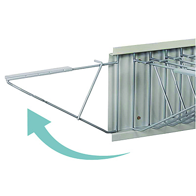 AdirOffice Large File Blueprint Pivot Wall Rack, Assorted Document Sizes Accommodated, 11" x 15.8" x 23.9", Gray (ALHI617)