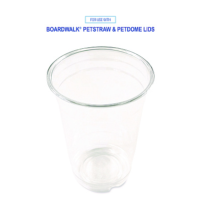 Boardwalk Clear Plastic PET Cups, 14 oz, 50/Pack (BWKPET14PK)
