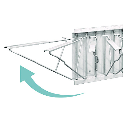 AdirOffice Large File Blueprint Pivot Wall Rack, Assorted Document Sizes Accommodated, 11" x 15.8" x 23.9", White (ALHI617WHI)