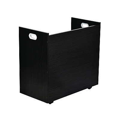 AdirOffice 21-Slot Mobile Rolling Wood Blueprint Storage Cabinet Roll File Large Document Organizer, 30 x 15.75 x 28.5, Black (ALHI625BLK)