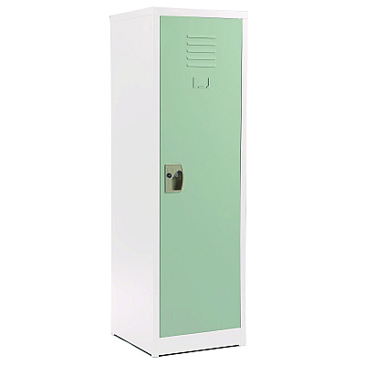 AdirOffice Steel Storage Locker, 1 Compartment, 15 x 15 x 48, Misty Green (ALHI62901MGRN)