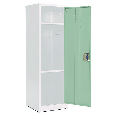 AdirOffice Steel Storage Locker, 1 Compartment, 15 x 15 x 48, Misty Green (ALHI62901MGRN)