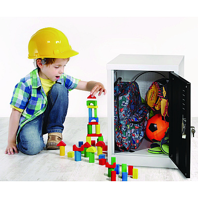 AdirOffice Steel Storage Locker, 1 Compartment, 15 x 15 x 24, Black (ALHI62902BLK)