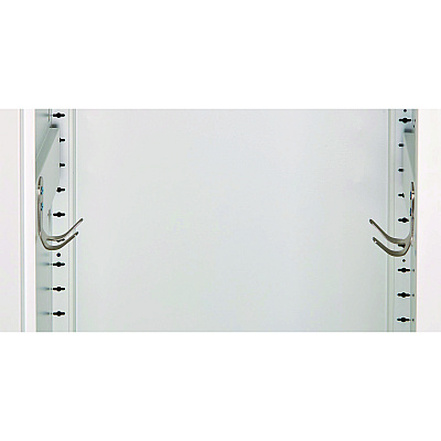 AdirOffice Steel Storage Locker, 1 Compartment, 15 x 15 x 24, Black Body/White Doors (ALHI62902BW)
