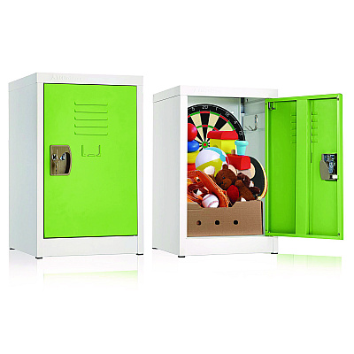 AdirOffice Steel Storage Locker, 1 Compartment, 15 x 15 x 24, Green (ALHI62902GRN)