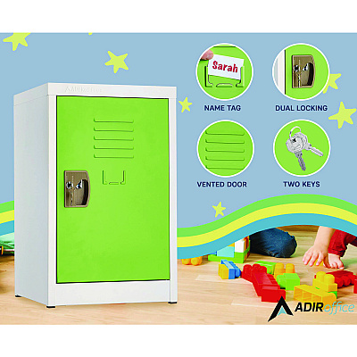 AdirOffice Steel Storage Locker, 1 Compartment, 15 x 15 x 24, Green (ALHI62902GRN)