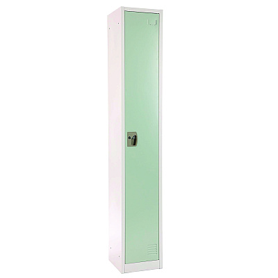 AdirOffice Steel Storage Locker, 1 Compartment, 12 x 12 x 72, Misty Green (ALHI629201MGRN)