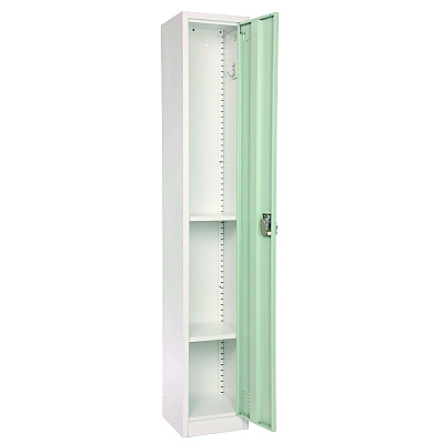 AdirOffice Steel Storage Locker, 1 Compartment, 12 x 12 x 72, Misty Green (ALHI629201MGRN)