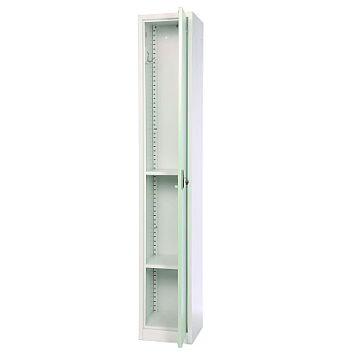 AdirOffice Steel Storage Locker, 1 Compartment, 12 x 12 x 72, Misty Green (ALHI629201MGRN)