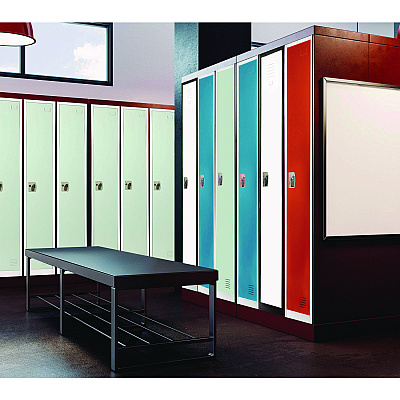 AdirOffice Steel Storage Locker, 1 Compartment, 12 x 12 x 72, Misty Green (ALHI629201MGRN)