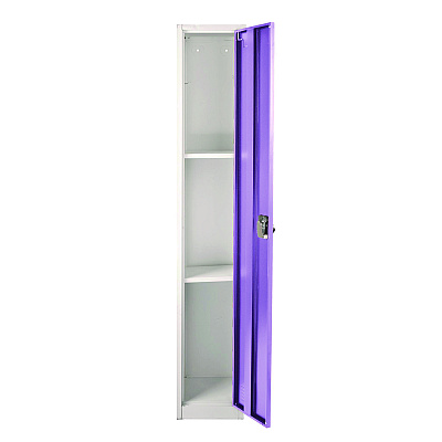AdirOffice Steel Storage Locker, 1 Compartment, 12 x 12 x 72, Purple (ALHI629201PUR)
