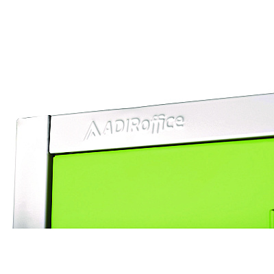 AdirOffice Steel Storage Locker, 2 Compartment, 12 x 12 x 72, Green (ALHI629202GRN)