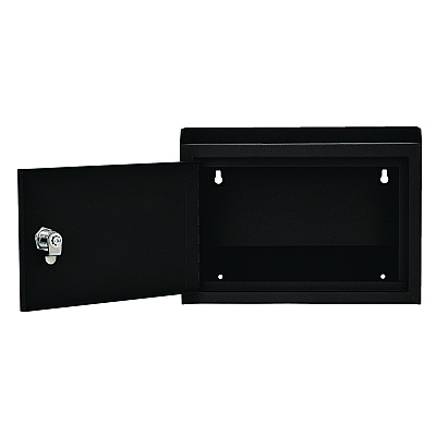 AdirOffice Medium Size Steel Multi-Purpose Secure Drop Box, 9.8 x 3.4 x 7.5, Black (ALHI63102BLK)