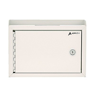 AdirOffice Medium Size Steel Multi-Purpose Secure Drop Box, 9.8 x 3.4 x 7.5, White (ALHI63102WHI)