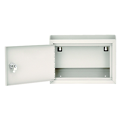 AdirOffice Medium Size Steel Multi-Purpose Secure Drop Box, 9.8 x 3.4 x 7.5, White (ALHI63102WHI)