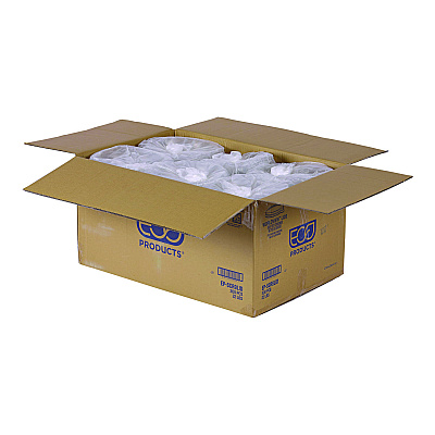 Eco-Products WorldView RPET Lids, Fits 9" Round Shallow Bowls, Clear, 300/Carton (ECOEPSCR9LID)